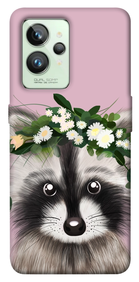 Чехол Raccoon in flowers для Realme GT2