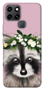 Чохол Raccoon in flowers для Infinix Smart 6