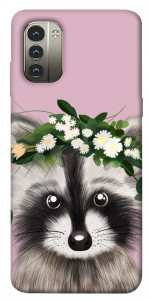 Чохол Raccoon in flowers для Nokia G11