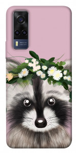 Чехол Raccoon in flowers для Vivo Y53s