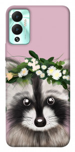 Чохол Raccoon in flowers для Infinix Hot 12 Play