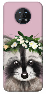 Чехол Raccoon in flowers для Nokia G50