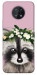 Чохол Raccoon in flowers для Nokia G50