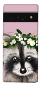 Чохол Raccoon in flowers для Google Pixel 6 Pro