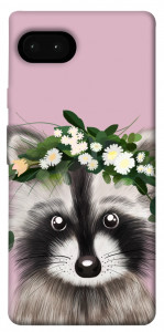 Чохол Raccoon in flowers для Google Pixel 7A