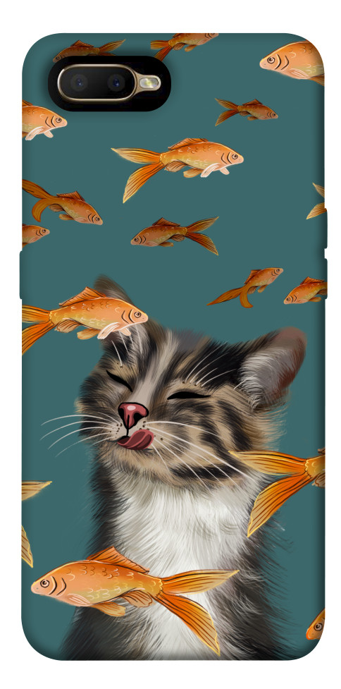 

Чехол Cat with fish для Oppo AX5 1535802