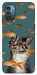 Чохол Cat with fish для Nokia G21