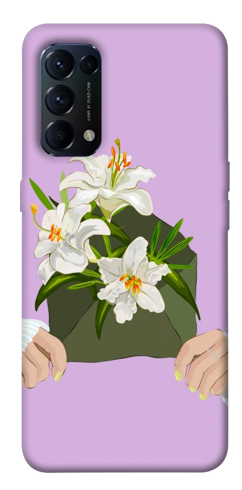 Чохол Flower message для Oppo Reno 5 4G