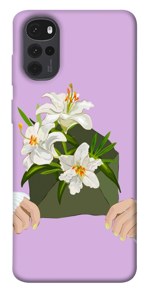 Чехол Flower message для Motorola Moto G22