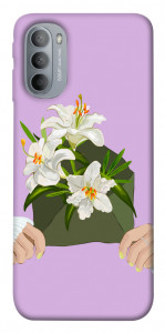 Чехол Flower message для Motorola Moto G31