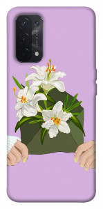 Чехол Flower message для Oppo A74 5G