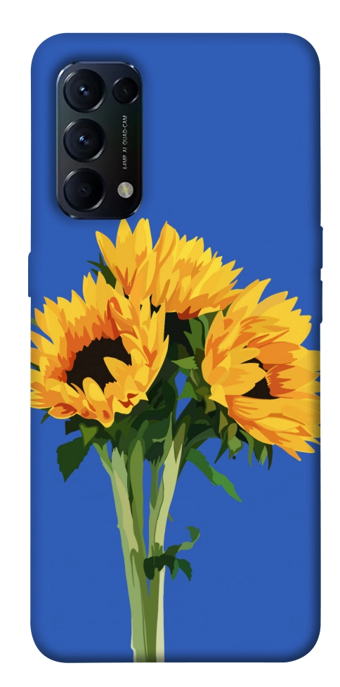 Чехол Bouquet of sunflowers для Oppo Reno 5 4G