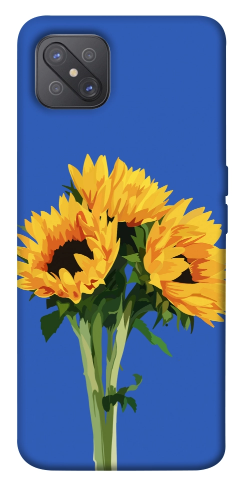 Чехол Bouquet of sunflowers для Oppo A92s