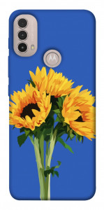 Чехол Bouquet of sunflowers для Motorola Moto E40