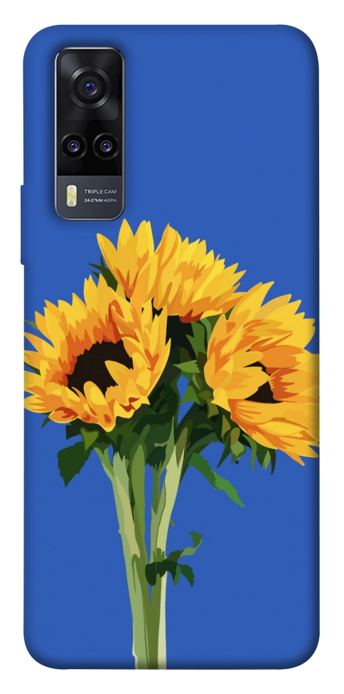 Чохол Bouquet of sunflowers для Vivo Y31