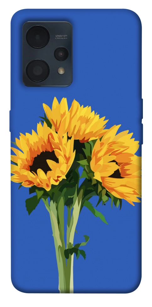 Чехол Bouquet of sunflowers для Realme 9 4G