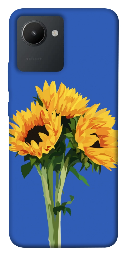 Чохол Bouquet of sunflowers для Realme C30