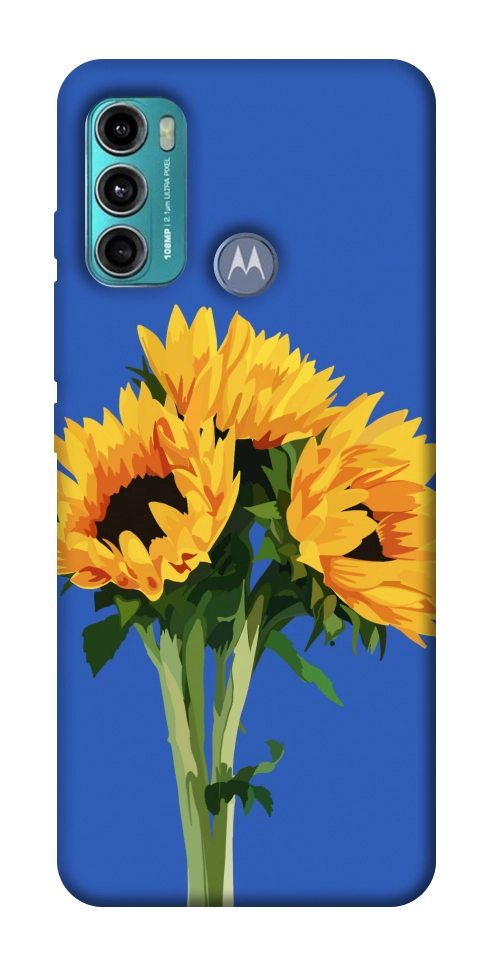 Чохол Bouquet of sunflowers для Motorola Moto G60