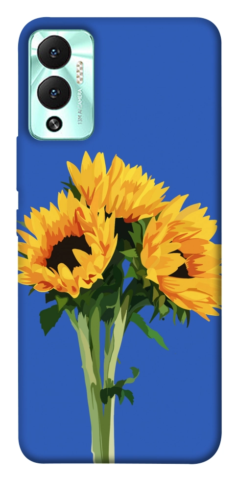 Чехол Bouquet of sunflowers для Infinix Hot 12 Play