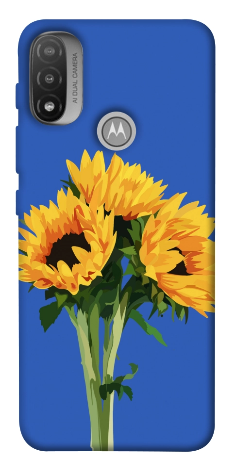 Чехол Bouquet of sunflowers для Мotorola Moto E20