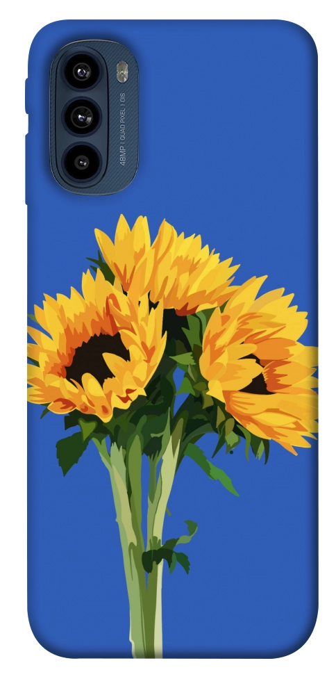 Чохол Bouquet of sunflowers для Motorola Moto G41