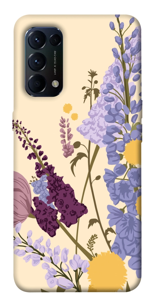 Чехол Flowers art для Oppo Reno 5 4G