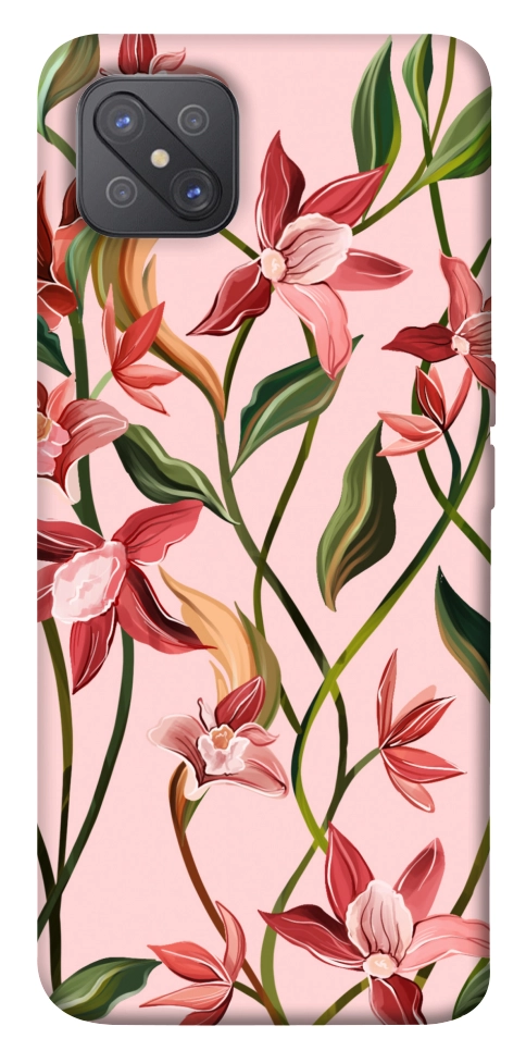 Чехол Floral motifs для Oppo A92s