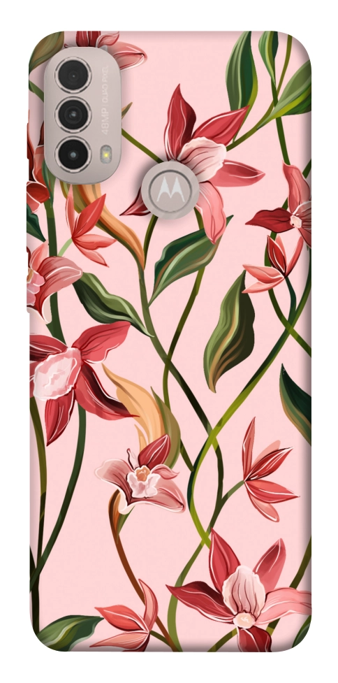 Чохол Floral motifs для Motorola Moto E40