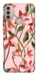 Чехол Floral motifs для Motorola Moto E40