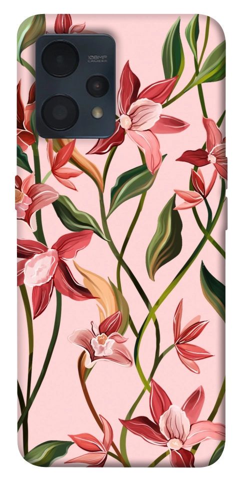 Чехол Floral motifs для Realme 9 Pro+