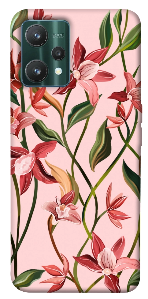 Чехол Floral motifs для Realme 9 Pro