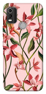 Чехол Floral motifs для Nokia C21 Plus