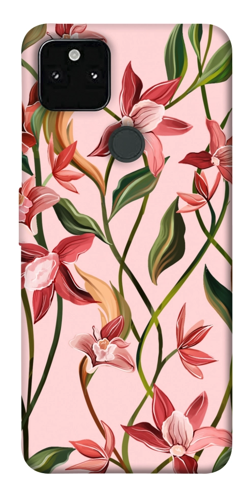 Чехол Floral motifs для Google Pixel 5A