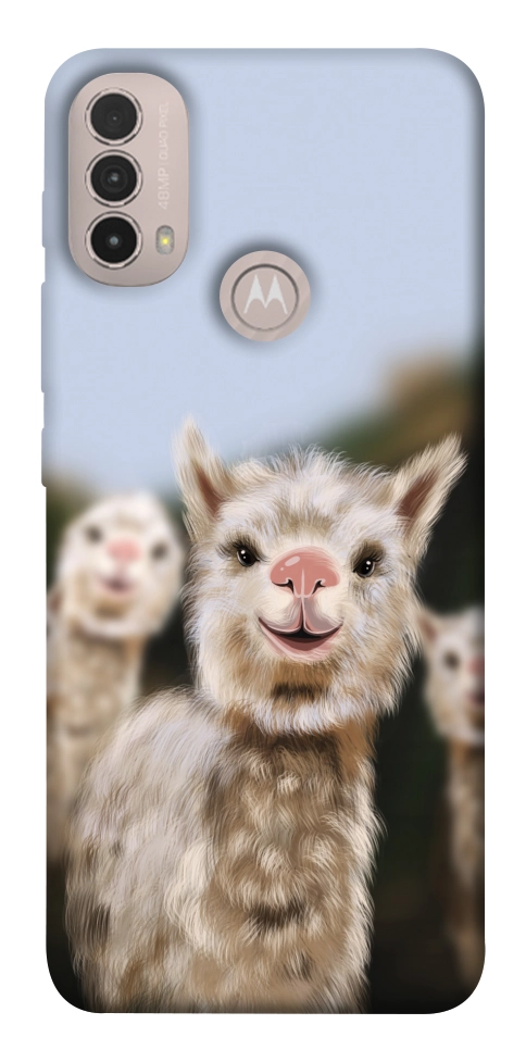 Чехол Funny llamas для Motorola Moto E40