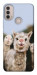 Чохол Funny llamas для Motorola Moto E40