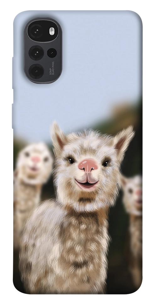 Чохол Funny llamas для Motorola Moto G22