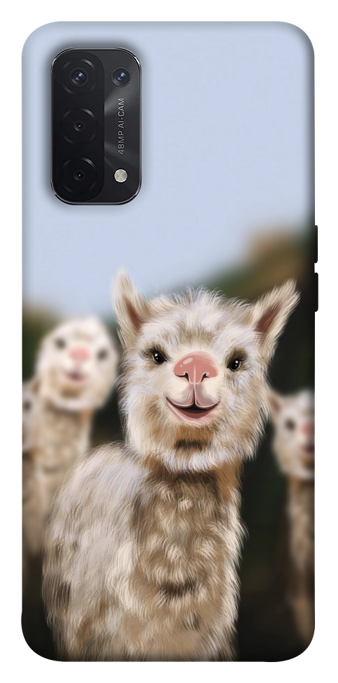 Чехол Funny llamas для Oppo A74 5G