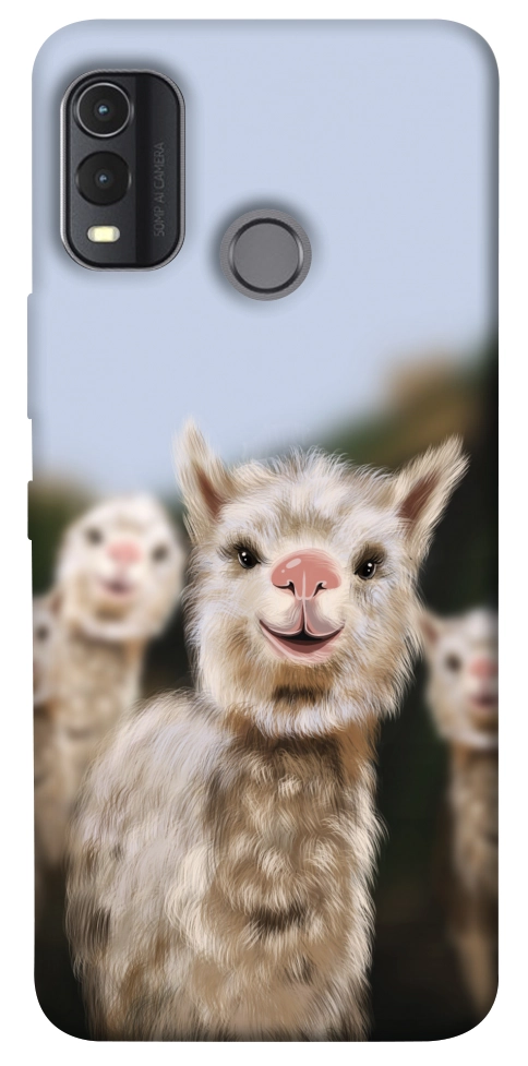 Чохол Funny llamas для Nokia G11 Plus