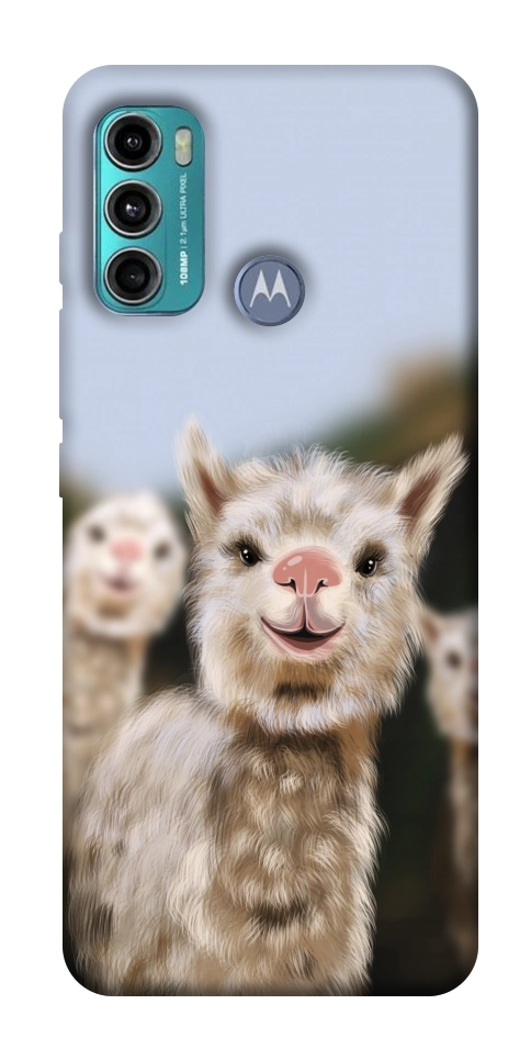 Чехол Funny llamas для Motorola Moto G60