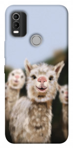 Чехол Funny llamas для Nokia C21 Plus