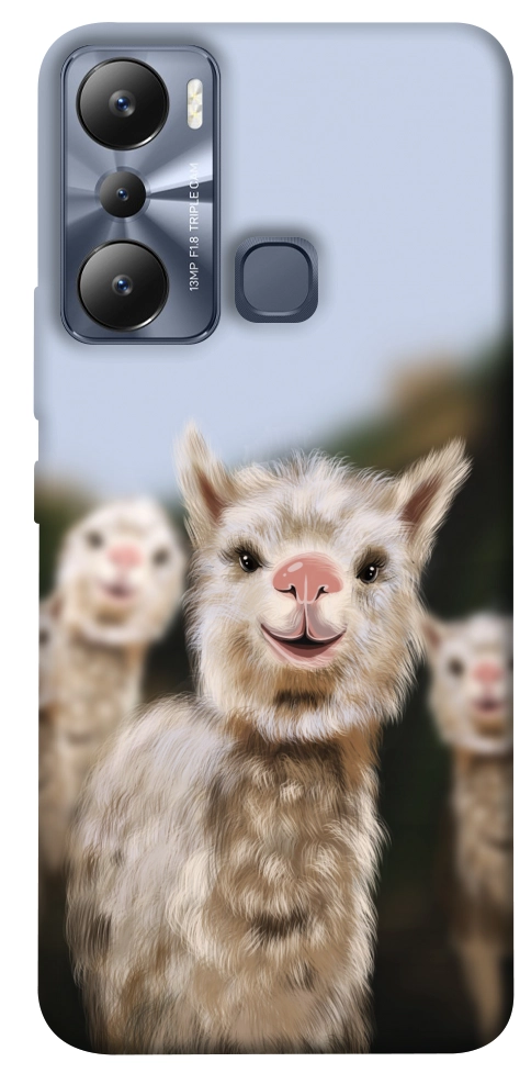 Чохол Funny llamas для Infinix Hot 20i