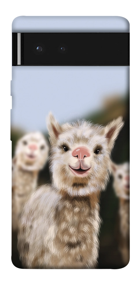 Чехол Funny llamas для Google Pixel 6