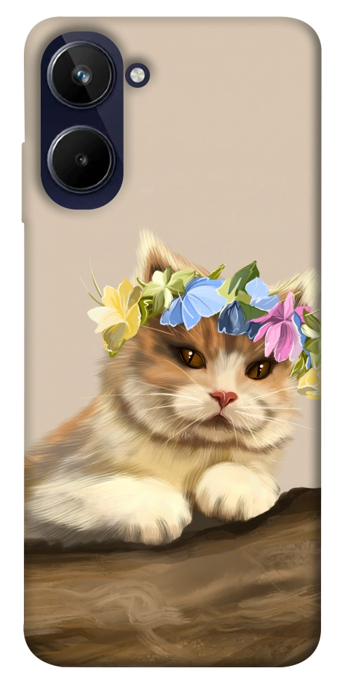 Чехол Cat in flowers для Realme 10 4G