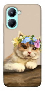 Чехол Cat in flowers для Realme C33