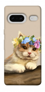 Чехол Cat in flowers для Google Pixel 7