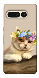 Чехол Cat in flowers для Google Pixel 7 Pro