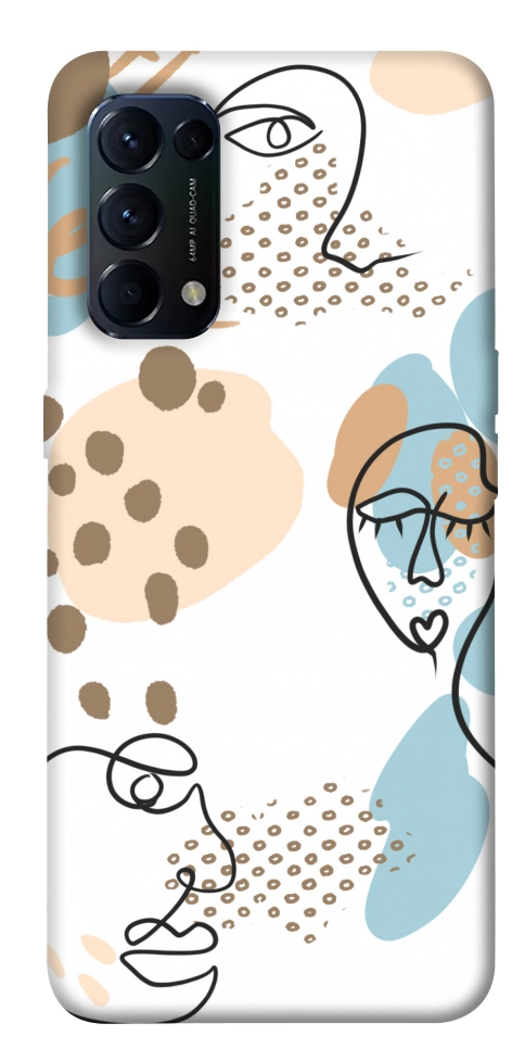 Чохол Face pattern для Oppo Reno 5 4G