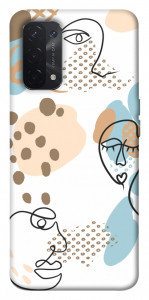 Чехол Face pattern для Oppo A74 5G