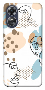 Чехол Face pattern для Oppo A17