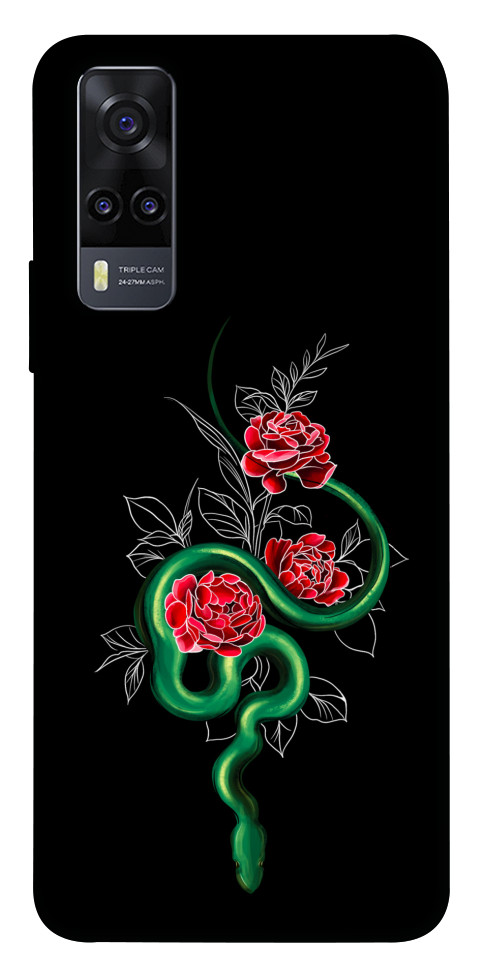 Чехол Snake in flowers для Vivo Y31